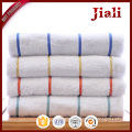 customize logo cotton fitness cotton towel custom stripe white cotton bath towel